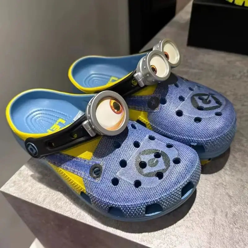 💛 Step into Comfort and Fun with the Minions Hole Sandals!